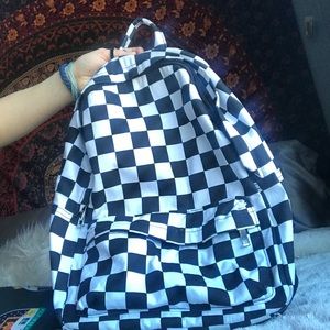Checkered backpack